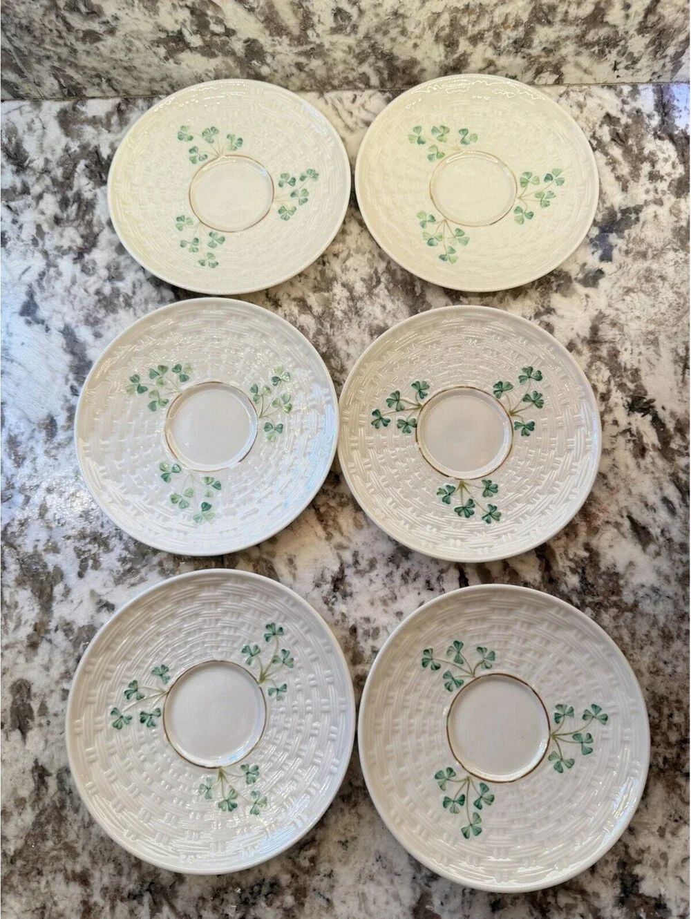 Belleek used ground basketweave
